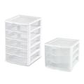 Sterilite 5 Drawer Storage Bins 4 Pack & 3 Drawer Storage Bins 4 Pack