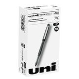 Uniball Vision Needle Rollerball Pens Micro Point (0.5mm) Black Ink 12 Count