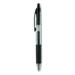 Comfort Grip Gel Pen Retractable Medium 0.7 Mm Black Ink Clear/black Barrel 36/pack | Bundle of 2 Packs