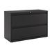 Hirsh 42 Inch Wide 2 Drawer Metal Lateral File Cabinet for Home and Office Holds Letter Legal and A4 Hanging Folders Black