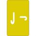 Smead AlphaZ ACCS Color-Coded Labels J - Yellow