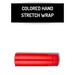 SSBM Hand Wrap Red Colored Stretch Film 15 in. x 1500 ft. x 80 gauge 1 Roll