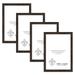 15x21 Espresso Brown Picture Frame for Puzzles Posters Photos or Artwork Set of 4