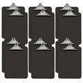 Gray Plastic Clipboards 12 Pack Durable 12.5 x 9 Inch Standard Metal Clip by Better Office Products Gray Set of 12