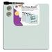 Charles Leonard Magnetic Dry Erase Board with Marker & Magnets Unframed 11.5 x 11.5 Pack of 6