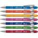 Thank You wording imprinted Pen on our Rainbow Rubberized Soft Touch Ballpoint Pen with Stylus Tip is a stylish premium metal pen black ink medium point. (7 Pack)