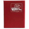 Monster Binder - 4 Pocket Trading Card Album - Holofoil Red (Anti-Theft Pockets Hold 160+ Yugioh Pokemon Magic The Gathering Cards)