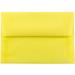 JAM Paper & Envelope 4Bar Translucent Envelopes 3 5/8 x 5 1/8 Primary Yellow 50/Pack
