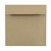 JAM 6 x 6 Square Envelopes Brown Kraft 250/Pack Brown Kraft Recycled