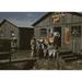 Migratory Workers outside a juke joint for migratory workers a slack season; Belle Glade Fla. Poster Print (18 x 24)