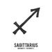 Sagittarius Astrology Zodiac Symbol Ink Drawing (36x54 Giclee Gallery Art Print Vivid Textured Wall Decor)