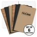 Elan Publishing Company Field Notebook / Journal - 5 x8 - Combo Colors - Graph Memo Book - Pack of 6 - ELAN-58-001E