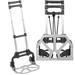 iMountek Folding Luggage Cart Foldable Hand Truck Portable Dolly Aluminum Alloy Trolley With 3 Height Adjustment Telescopic Handle Elastic Rope 165LBS Capacity