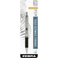 Zebra Pen G-402 4 Series Gel Retractable Pen - Fine Pen Point - 0.5 mm Pen Point Size - Retractable - Black Gel-based Ink - Stainless Steel Barrel - 1 Each | Bundle of 5