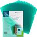 Business Source BSN01797BX Transparent Poly File Holders 50 / Box Green