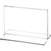 Plymor Clear Acrylic Sign Display / Literature Holder (Bottom-Load) 5 W x 3 H