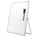 Magnetic Dry Erase Board Double Sided Personal Desktop Tabletop White Board Planner Reminder with Stand for School Home Office