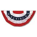 Valley Forge Flag PMF Pleated Mini Fan Flag With Stars Bunting 1-1/2-Foot x 3-Foot