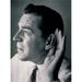 Posterazzi Close-Up of a Mature Man with a Cupped Hand to His Ear Poster Print - 18 x 24 in.