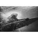 A Woman On A Surfboard Under The Water; Tarifa Cadiz Andalusia Spain Poster Print (36 x 24)