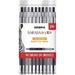 Zebra Sarasa Dry Gel X30 Gel Pen Retractable Medium 0.7 mm Black Ink Black Barrel 24/Pack (47024)