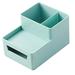 A4 Paper Organizer Document Pen Case Office Table Desk Storage Superposition Filling File Box Plastic A4 Size Storage B Green With Pen holder