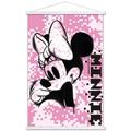 Disney Minnie Mouse - Pink Pixels Wall Poster with Magnetic Frame 22.375 x 34