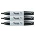 Sharpie Permanent Marker Chisel Tip Black 3 Markers Per Order (38281)