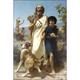 24 x36 Gallery Poster homer and his guide William-Adolphe Bouguereau (1825-1905) - Homer and his Guide (1874 Iliad and the Odyssey