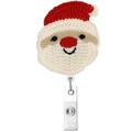 Christmas Felt Nurse Badge Reel Retractable Christmas Name ID Badge Reel Holder Retractable Christmas Name ID Badge Reel Holder Name Tag Badge Clip for Office Worker Christmas Felt Nurse Style I