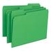 Colored File Folders 1/3-Cut Tabs: Assorted Letter Size 0.75 Expansion Green 100/Box | Bundle of 2 Boxes