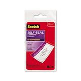 Self-Sealing Laminating Pouches 12.5 mil 2.81 x 4.5 Gloss Clear 5/Pack