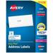 Avery Easy Peel Address Labels Sure Feed Technology Permanent Adhesive 1 x 2-5/8 3 000 Labels (5160)