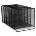 Rolodex Mesh Stacking Sorter 5 Sections Letter to Legal Size Files 8.25 x 14.38 x 7.88 Black