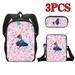 Christmas Gift - Boy Girl Kids School Book Bags Women Backpack Charm Student Cartoon Figure Anime 3PCS Encanto School Bag Shoulder Bag Pencil Box Set (#5)