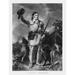 Print of folk hero and frontiersman Davy Crockett Poster Print