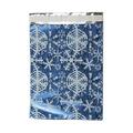 JAM Paper & Envelope 9 x 12 Open End Catalog Premium Foil Envelopes Blue with White Snowflakes 100/Pack