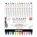 Clickart Porous Point Pen Retractable Fine 0.6 Mm Assorted Ink Colors White Barrel 12/pack | Bundle of 5 Packs