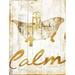 Gold Calm Poster Print by Jace Grey (18 x 24)