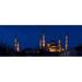 Panoramic Images PPI108726L Mosque lit up at dusk Blue Mosque Istanbul Turkey Poster Print by Panoramic Images - 36 x 12