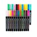 Hesxuno Highlighters Office School Supplies Double Line Pen Color Hand Account Pen Dream Metal Pen Hand-painted 24 Color Highlighter Marker Pen Colored Pencils Pens