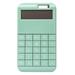 Solid Color Solar Powered Student Gift School Office Supply 12 Digit Calculator