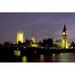 Big Ben and the Houses of Parliament at Night London England Poster Print by Walter Bibikow (36 x 24)