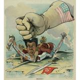 Smashed American Political Cartoon Prematurely Declaring Victory Over Philippine Insurgency. March 8 History (18 x 24)