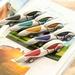 Car Shape Ball Point Pen with Wheels ABS Kids Stationery Rollerball Pen for Classroom Blue ABS