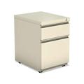 Alera Two-Drawer Metal Pedestal Box File with Full-Length Pull 14.96w x 19.29d x 21.65h Putty