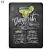 Grandest Birch Wall Poster Frameless Decorative Metal Mojito Cocktail Poster Chalkboard Decor Frameless Multi-Use Versatile Wall P