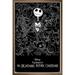 Disney Tim Burton s The Nightmare Before Christmas - Black and White Wall Poster 14.725 x 22.375 Framed