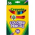 Crayola Colored Pencil Set School Supplies Assorted Colors 36 Count Long