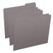 Gray Color File Folders 1/3 Cut Top Tab Letter Size Perfect for Organizing Documents in File Drawers Box of 100